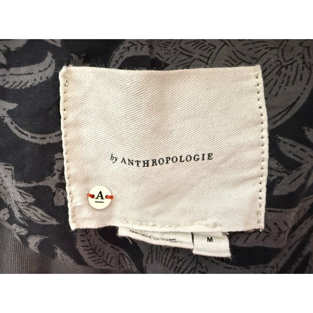 Y2K Anthropologie Unisex Jacket Utility Outdoors Button Denim Oversize Boho Med - Picture 12 of 16